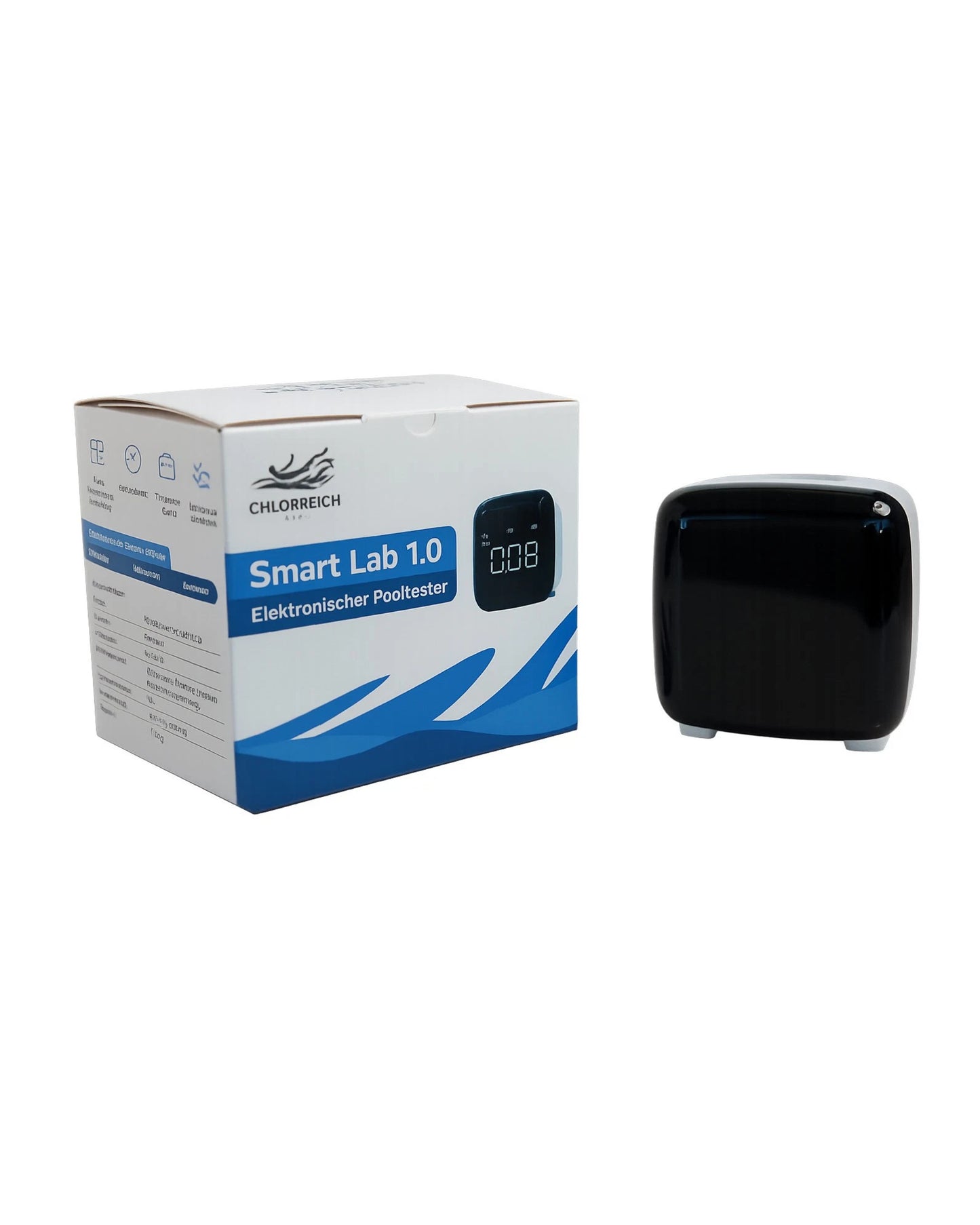 Digitaler Pool Wassertester – Chlorreich SmartLab 1.0