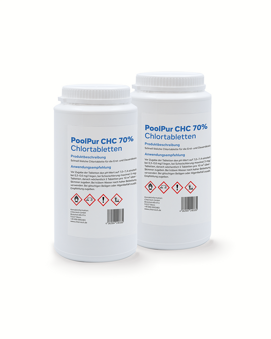 PoolPur CHC 70 Chlortabletten 2 x 5 kg Sparset (10 kg)