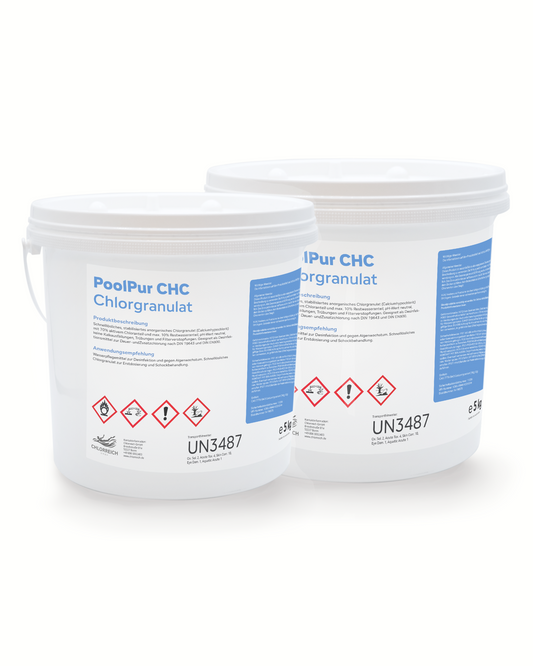 PoolPur CHC Chlorgranulat 2 x 5 kg Sparset (10kg)