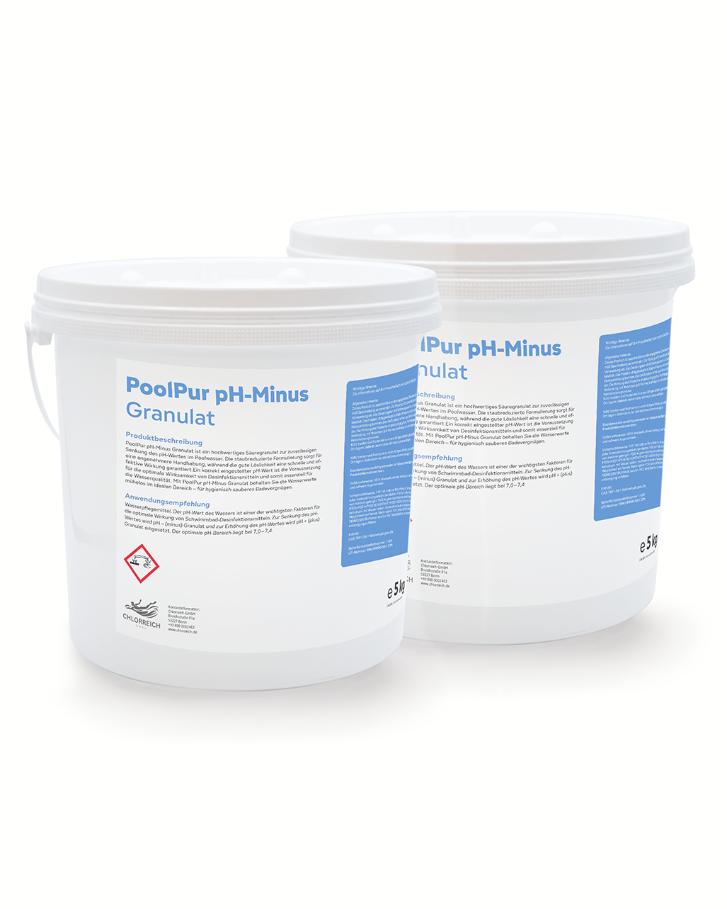 PoolPur pH-Minus Granulat 2 x 5 kg Sparset (10 kg)